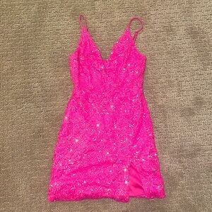 Lucy In the Sky Pink Homecoming Dress XS